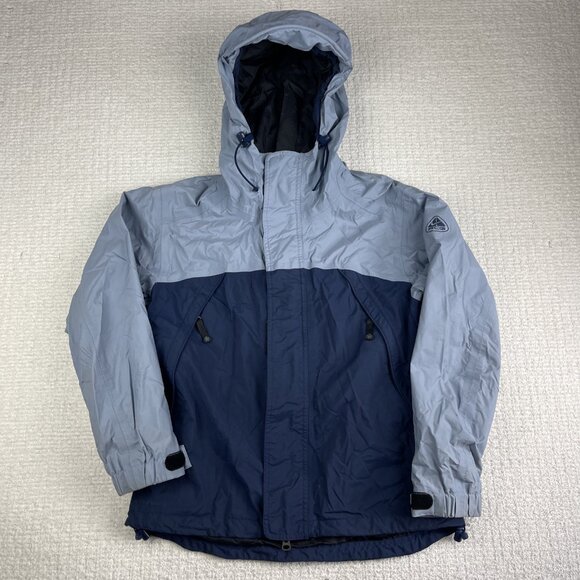 VTG Nike ACG Jacket Men's M Y2K Ski Storm Fit 3 Layer Blue Rain Shell Rare - Picture 1 of 16